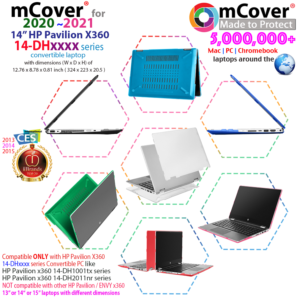 mCover Case Compatible for 2020~2022 15.6-inch HP 15-DYxxxx / 15-EFxxxx  Series ONLY (NOT Fitting Any Other HP Laptop Models) Notebook PC - Aqua